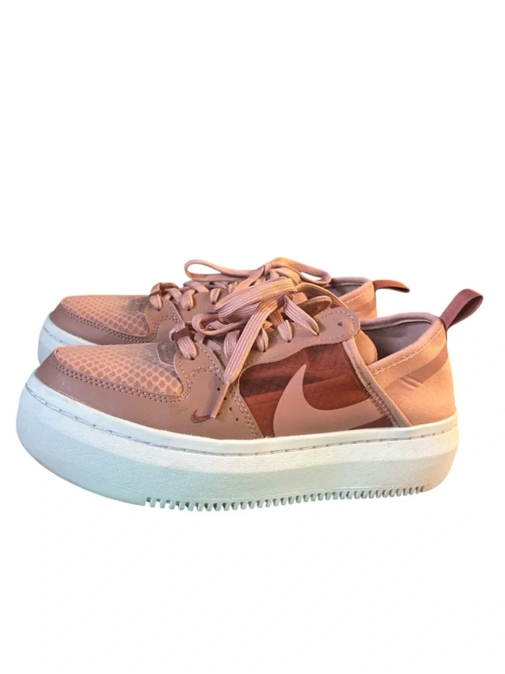 Nike Women’s Court Vision Alt Rust Pink Platform Sneakers